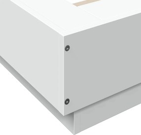 vidaXL Πλαίσιο Κρεβατιού Λευκό 200 x 200 εκ. από Επεξεργασμένο Ξύλο