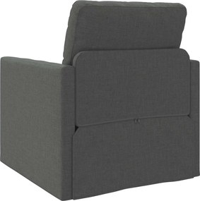 vidaXL Κρεβάτι καναπές 60cm Σκούρο Γκρι ύφασμα