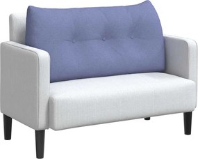 vidaXL Μαξιλάρι Πλάτης Μπλε τζην 100 x 24 x 50 εκ ύφασμα