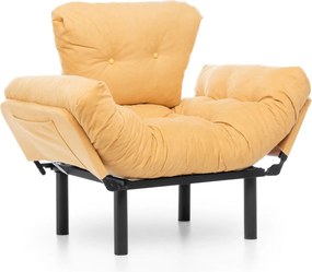 Πολυθρόνα Nitta - Χρώμα Κίτρινο - 95x70x85εκ