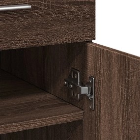 vidaXL Ντουλάπι Καφέ Δρυς 80x42,5x93 εκ. από Επεξεργασμένο Ξύλο
