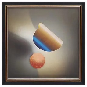 MarHome ΚΑΔΡΑΚΙ ΜΕ ΜΑΥΡΗ ΚΟΡΝΙΖΑ & ΓΥΑΛΙ - 3D ΣΧΗΜΑΤΑ ΑΦΗΡΗΜΕΝΟ - 35x35cm 20ΚΙΒ 16-50001