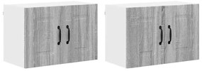 vidaXL Πάνελ πλυντηρίου πιάτων Kalmar 2 pcs Γκρίζο Σονομα