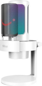 Πυκνωτικό μικρόφωνο Fifine A8W με βάση (λευκό)