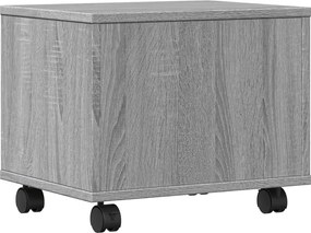 vidaXL Βάση Εκτυπωτή με Ρόδες Γκρι Sonoma 41x32x34,5 εκ.
