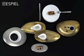 SNOW GREY ΠΙΑΤΟ ΟΒΑΛ SS 18/10 22Χ12Χ1ΕΚ.