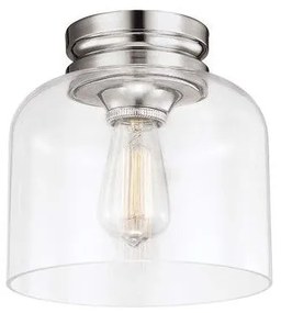Πλαφονιέρα Φωτιστικό Οροφής 1xE27 Hounslow Elstead Lighting FE-HOUNSLOW-F-PN Νίκελ Ματ