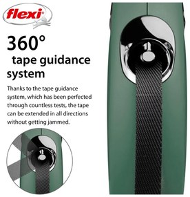 Λουρί Σκύλου Flexi Πράσινο M