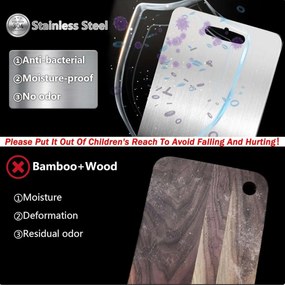 Cutting Board Set (2 Pieces) 2PASCELKO Silver