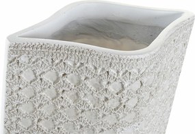 Βάζο DKD Home Decor 20 x 12 x 58 cm Λευκό Ρητίνη Σύγχρονη