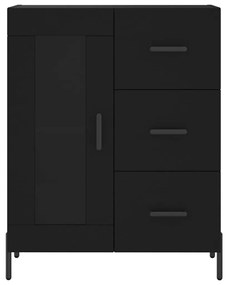 vidaXL Συρταριέρα Μαύρη 69,5 x 34 x 90 εκ. από Επεξεργασμένο Ξύλο
