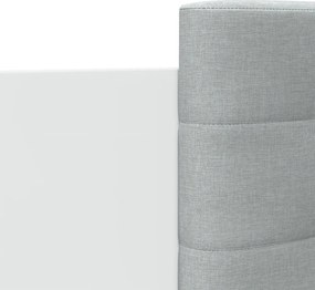 vidaXL Πλαίσιο Κρεβατιού με κεφαλάρι Λευκό 135x190 εκ Επεξεργ. Ξύλο