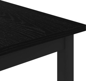 vidaXL Τραπεζάκι σαλονιού Μαύρη Οξυά 60 x 60 x 36 cm
