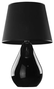 Επιτραπέζιο Φωτιστικό Ύφασμα LACRIMA H67 Φ40 TK Lighting-5444-Μαύρο 5444