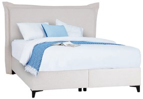 LONGWAVE ΚΡΕΒΑΤΙ ΜΕ ΑΠΟΘΗΚ. ΧΩΡΟ (ΓΙΑ ΣΤΡΩΜΑ 160x200cm) OFF WHITE 06-900 214x180x140