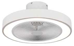 ESTIA 06-30155 ΑΝΕΜΙΣΤΗΡΑΣ ΟΡΟΦΗΣ HALO FLOW 50cm 15w ΜΕ CCT LED ΦΩΤΙΣΜΟ 45W & ΤΗΛΕΧΕΙΡΙΣΤΗΡΙΟ ΛΕΥΚΟΣ