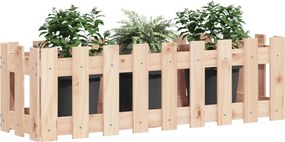 vidaXL Ζαρντινιέρα Υπερυψωμένη Σχ Φράχτη 100 x 30 x 30 εκ. Μασίφ Πεύκο