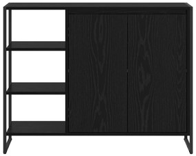 vidaXL Βοηθητικό ντουλάπι Μαύρη Οξυά 96.5 x 30 x 75 εκ