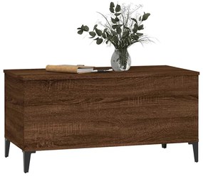 vidaXL Τραπεζάκι Σαλονιού Καφέ Δρυς 90x44,5x45 εκ. Επεξεργασμένο Ξύλο