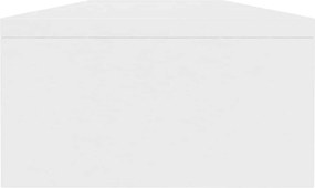 vidaXL Βάση Οθονών Λευκή 100 x 24 x 13 εκ. από Επεξ. Ξύλο