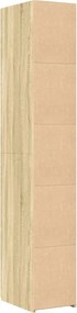 vidaXL Ντουλάπι Sonoma Δρυς 30x42,5x185 εκ. από Επεξεργασμένο Ξύλο