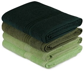 Πετσέτες Rainbow 317HBY1412 (Σετ 4τμχ) Green L'essentiel Maison Towels Set 70x140cm 100% Βαμβάκι