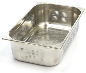 Gastronorm Container - 1/1 GN - 15cm Deep - Stainless Steel - Perforated