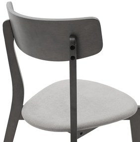 Tραπεζαρία Benson - Toto pakoworld σετ 5τμχ rustic grey - ύφασμα grey 80x80x75εκ (1 τεμάχια)