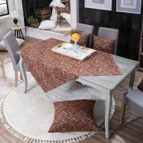 Καρέ Santos 05 Terracotta Teoran 90X90cm Acrylic,Cotton,Polyester