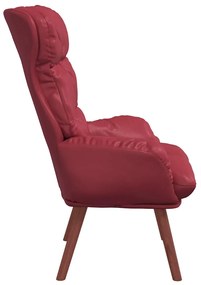 vidaXL Χαλαρωτική Πολυθρόνα Μπορντό 69 x 74 x 93 εκ. Τεχνητό δέρμα