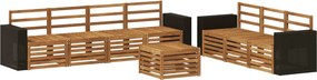 vidaXL Σετ Καναπέ 8 pcs Στερεό Ξύλο Ακακίας