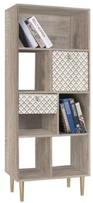 Bookcase &quot;Home&quot; Fylliana Sonoma 60*29.5*150 cm