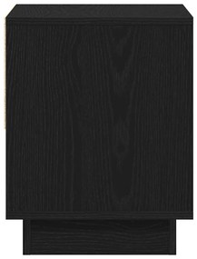 vidaXL Κομοδίνο Μαύρη Οξυά 45 x 34 x 44 εκ Επεξεργασμένο ξύλο