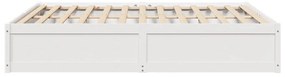 vidaXL Σκελετός Κρεβ. Χωρίς Στρώμα Λευκό 180x200 εκ Μασίφ Πεύκο