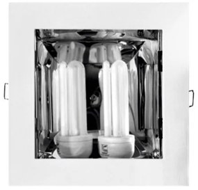 Χωνευτό Σποτ Οροφής-Τοίχου Ε27 2x20W 20x20 Lumen-3-770270-Λευκό 3-770270