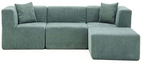 Καναπές Γωνιακός Raks 825BLC5268 245x165x70cm Green