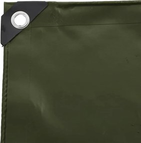 vidaXL Τέντα 650g / m² Λαδί 5 x 6 m Καμβάς με επικάλυψη PVC
