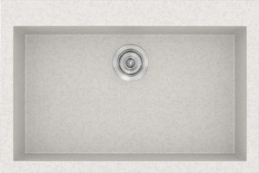 Kitchen Sink Sanitec Classic 338 Inset 70x50 cm Metallic Ice