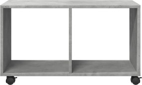 vidaXL Ντουλάπι Τροχήλατο Γκρι Σκυρ. 72x33x42,5 εκ. από Επεξ. Ξύλο