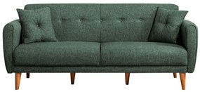 Καναπές - Κρεβάτι Τριθέσιος Aria 867UNQ1361 205x80x85cm Green