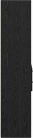 vidaXL Highboard Μαύρη Οξυά 40 x 42,5 x 185 εκ. Επεξεργασμένο ξύλο