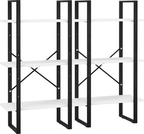 vidaXL Ράφι Αποθήκευσης Λευκό 60x30x210 εκ. από Επεξεργασμένο Ξύλο