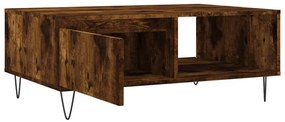 vidaXL Τραπεζάκι Σαλονιού Καπνιστή Δρυς 90x60x35εκ. Επεξεργασμ. Ξύλο