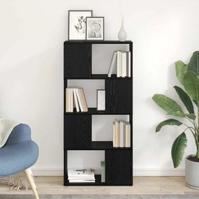 vidaXL Κέντρο ψυχαγωγίας Μαύρο 60 x 24 x 124 εκ Επεξεργασμένο ξύλο