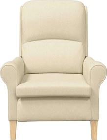 vidaXL Πολυθρόνα Κρεμ 76 x 94 x 102 εκ. ύφασμα