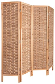 DIVIDER WITH 4 LEAFS SENTINEL  BAMBOO IN NATURAL COLOR 162x2,5x180Hcm.