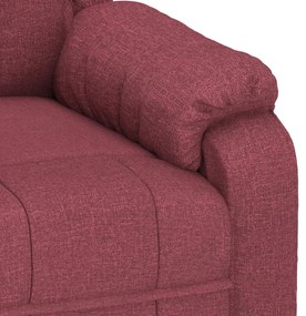 vidaXL Πολυθρόνα Ανακλινόμενη Μπορντό Υφασμάτινη