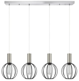 Φωτιστικό Οροφής Πολύφωτο Homelighting 77-8448 Nickel