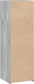 vidaXL Ντουλάπι Γκρι Sonoma 40x41x124 εκ. από Επεξεργασμένο Ξύλο