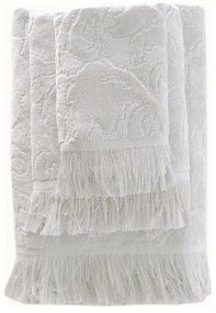 Πετσέτα Sienna White Ρυθμός Προσώπου 50x90cm 100% Cotton